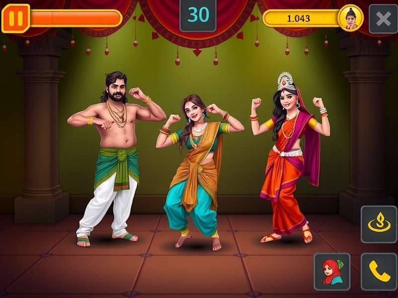 Lively Lathi Dance Game Screenshot
